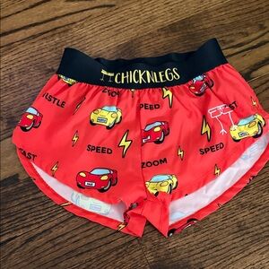 ChicknLegs Women's Red Car Print Athletic Shorts